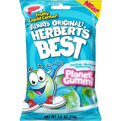 Efrutti Herbert's Best Planet Gummi Peg Bag 2.6oz - 12ct