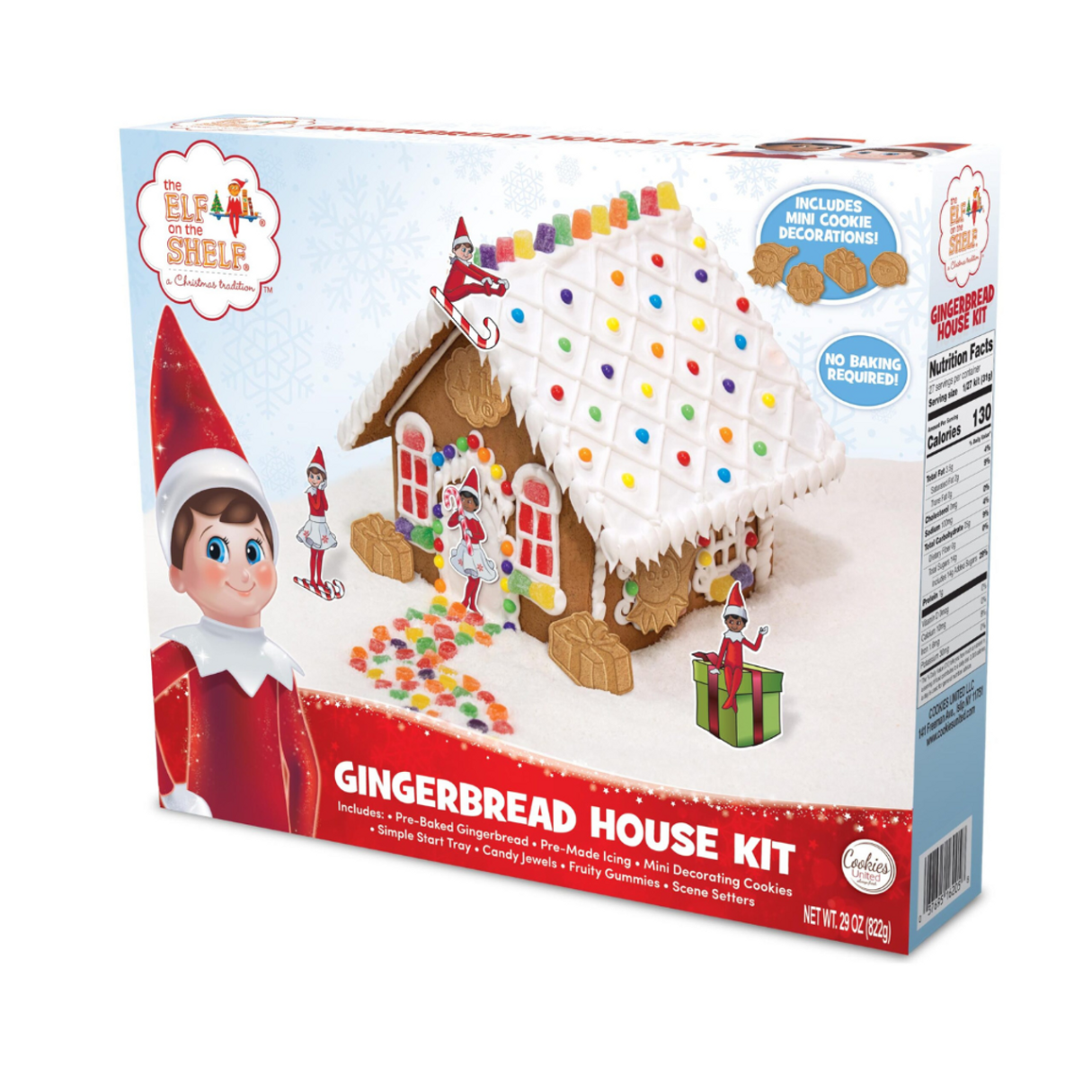 Elf on the Shelf Gingerbread House Kit 29oz - 6ct