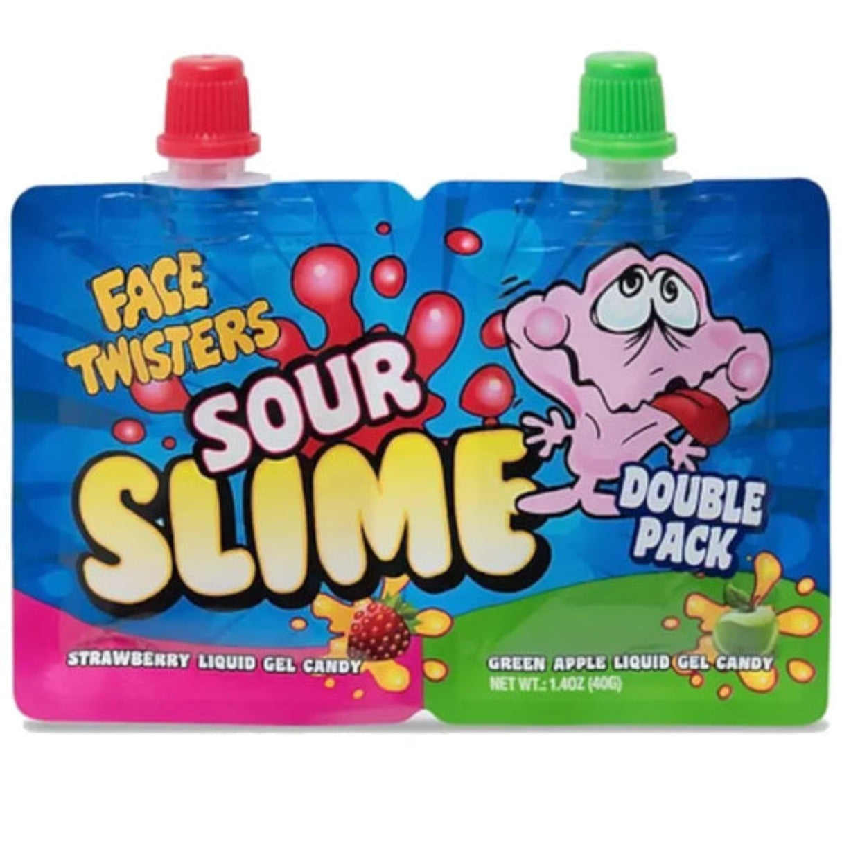 Sour Tongue Slime Apple/ Strawberry  1.4oz - 144ct