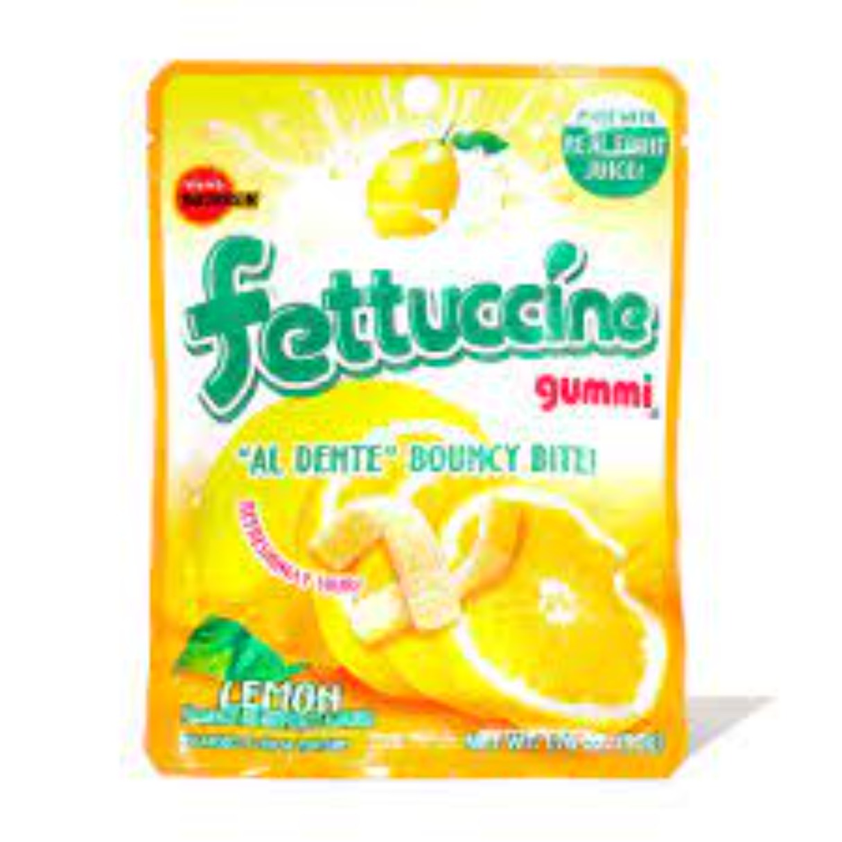 Fettucine Gummi Lemon 1.76oz - 10ct