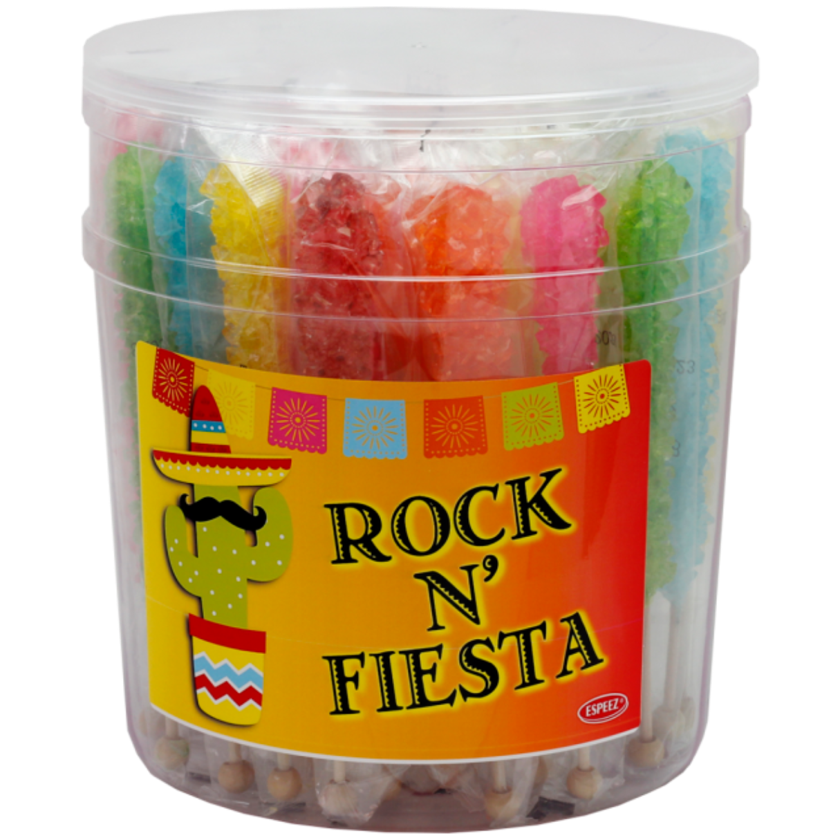 Espeez Fiesta Rock Candy Jar - 36ct
