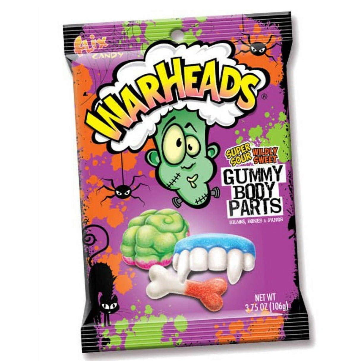 Warheads Gummy Body Parts Bag 3.75oz - 12ct