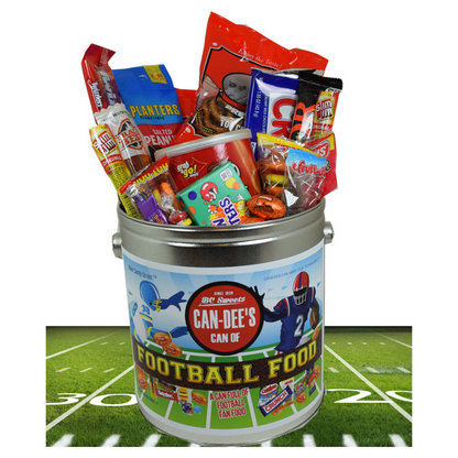Can Of Football Candy Gift Food - 80ct