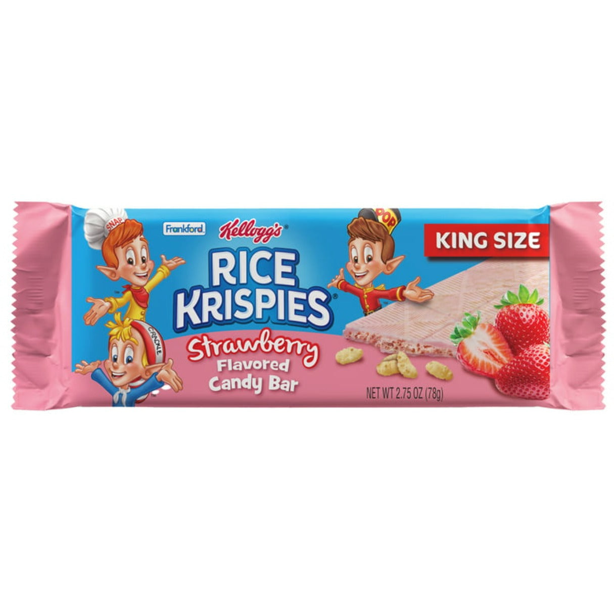 Frankford Kellogg's Rice Krispies Strawberry King Size Bar 2.75oz - 108ct