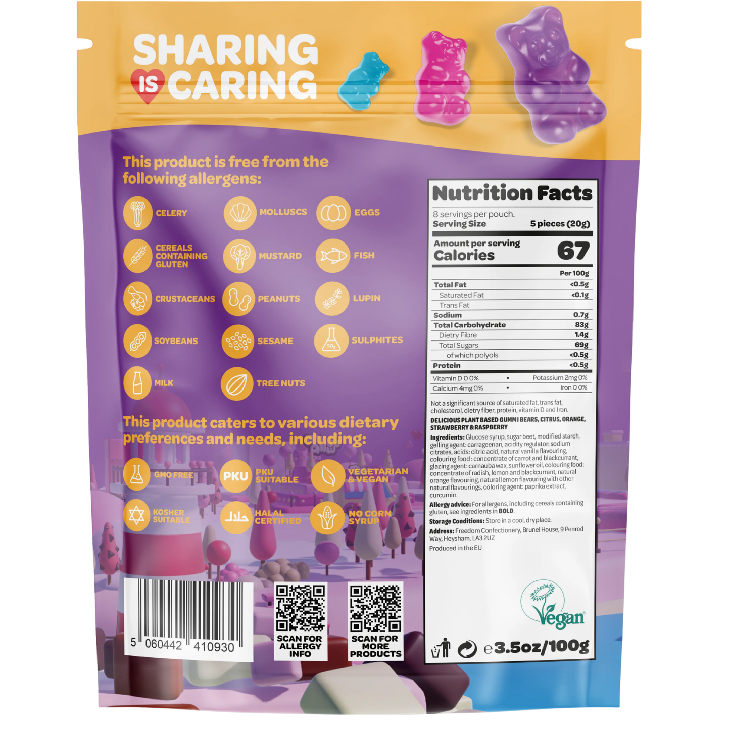Freedom Gummies Bears 6oz 18ct