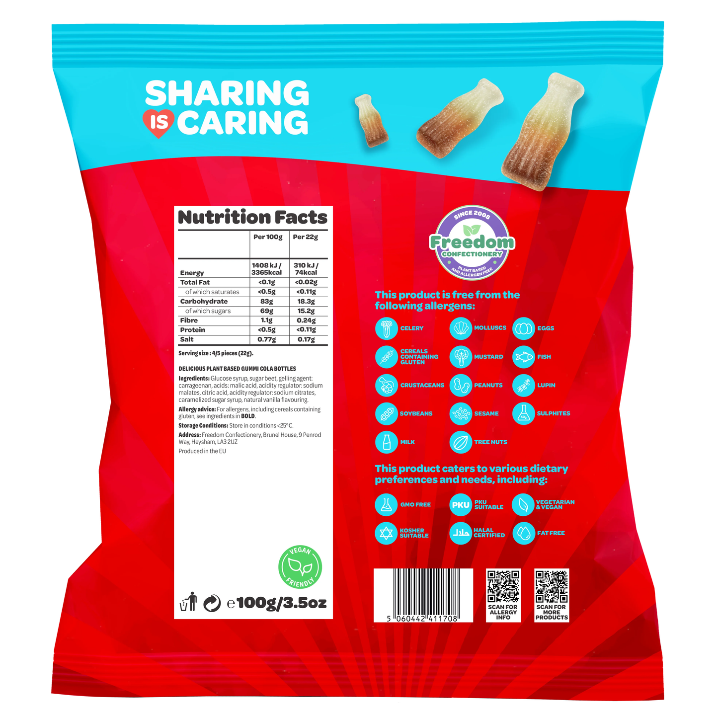 Freedom Gummies Colas 6oz 18ct
