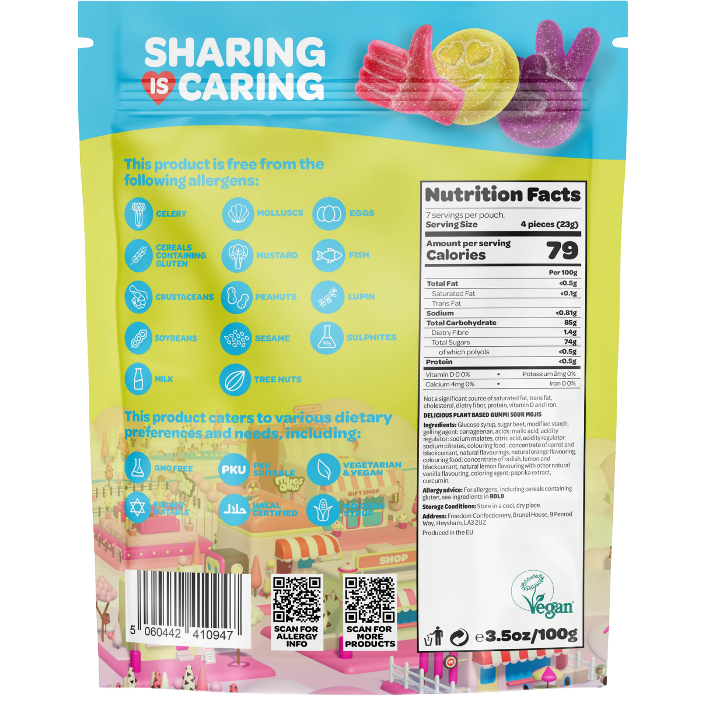 Freedom Gummies Mojis 6oz 18ct