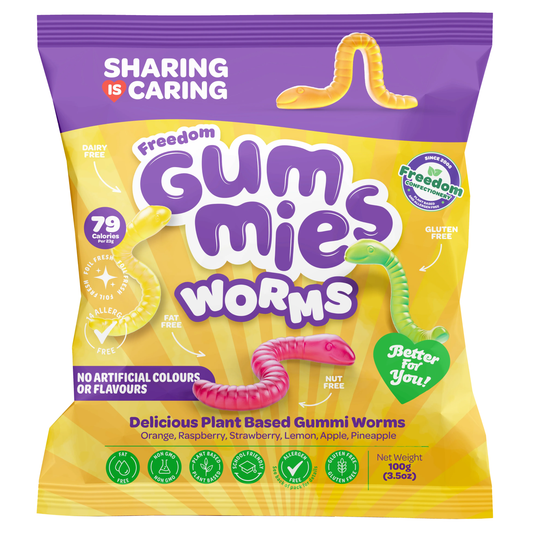 Freedom Gummies Worms 6oz 18ct