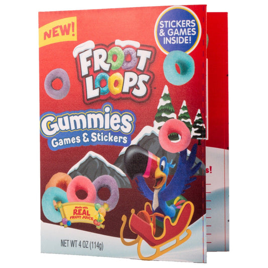 Froot Loops Gummies Game Box Case 4oz - 12ct