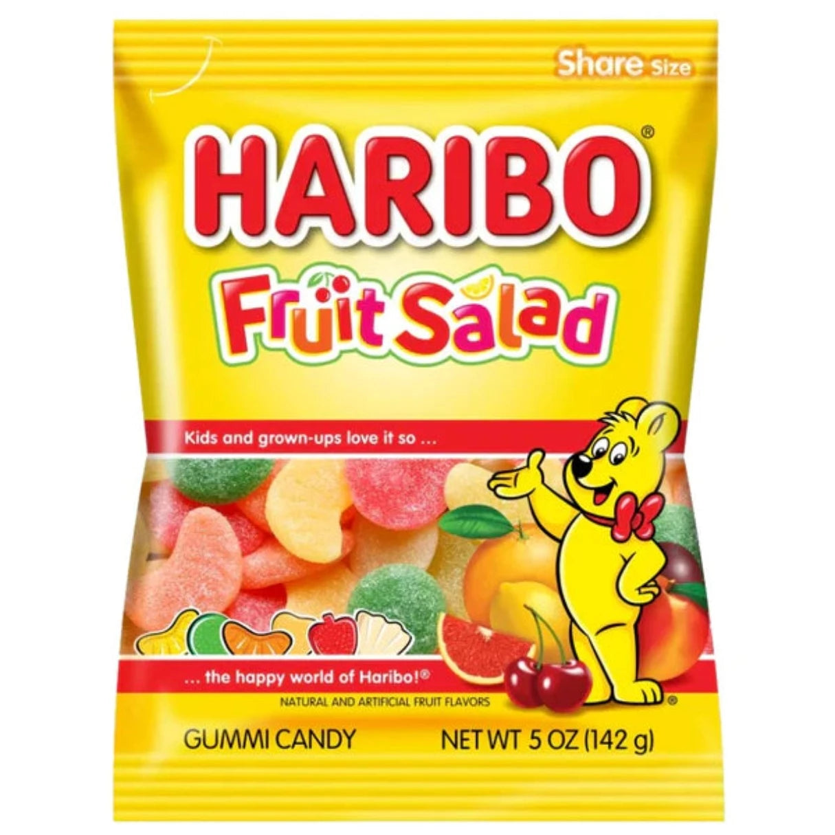 Haribo Fruit Salad Gummies Bag 5oz - 12ct