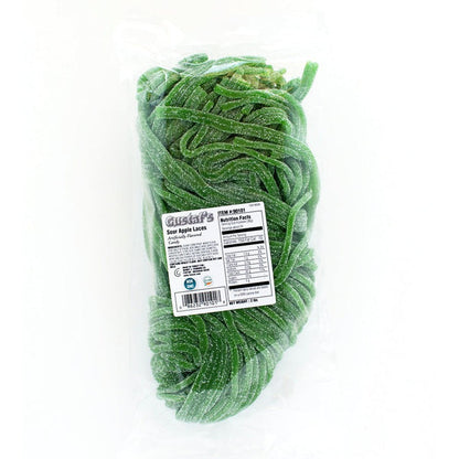 Gerrit's Sour Green Apple Shoestring Licorice Laces - 2lb