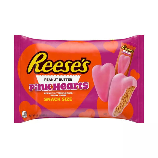 Reese's Pink Peanut Butter Hearts Bag  9.6oz - 12ct
