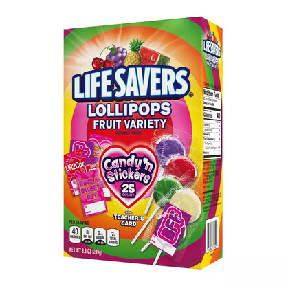 Life Savers Valentines Pops 8.8oz - 6ct