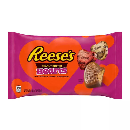 Reese's Valentine's Day Peanut Butter Hearts Bag 9.1oz - 12ct