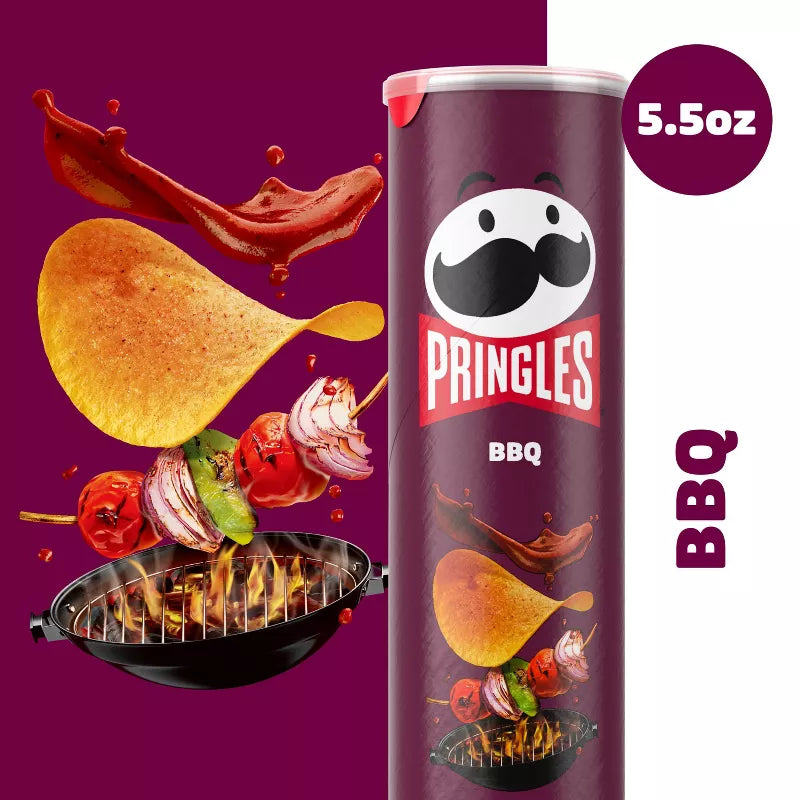 Pringles Snack Stacks BBQ Flavored Potato Crisps Chips 5.5oz - 14ct