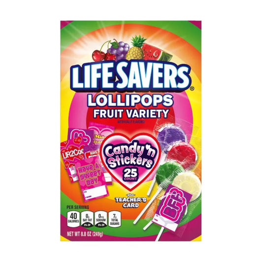 Life Savers Valentines Pops 8.8oz - 6ct