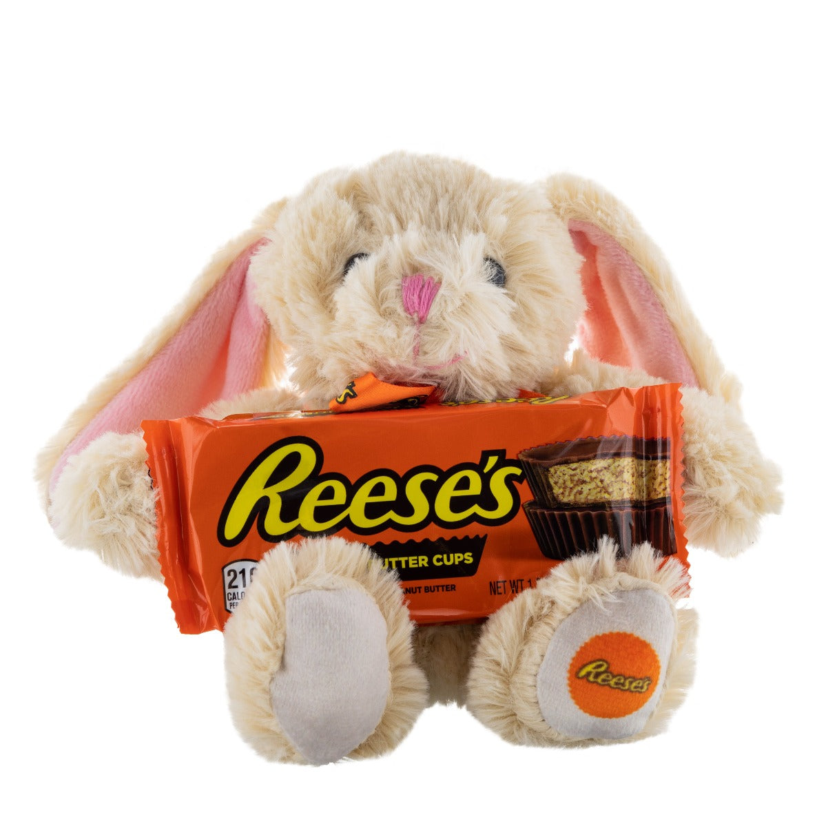 Galerie Reese's Long Ear Bunny Plush with Chocolate Bar - 6ct