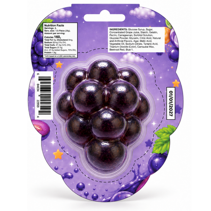 Giant Peelable Grape Gummy 4.76oz 12ct