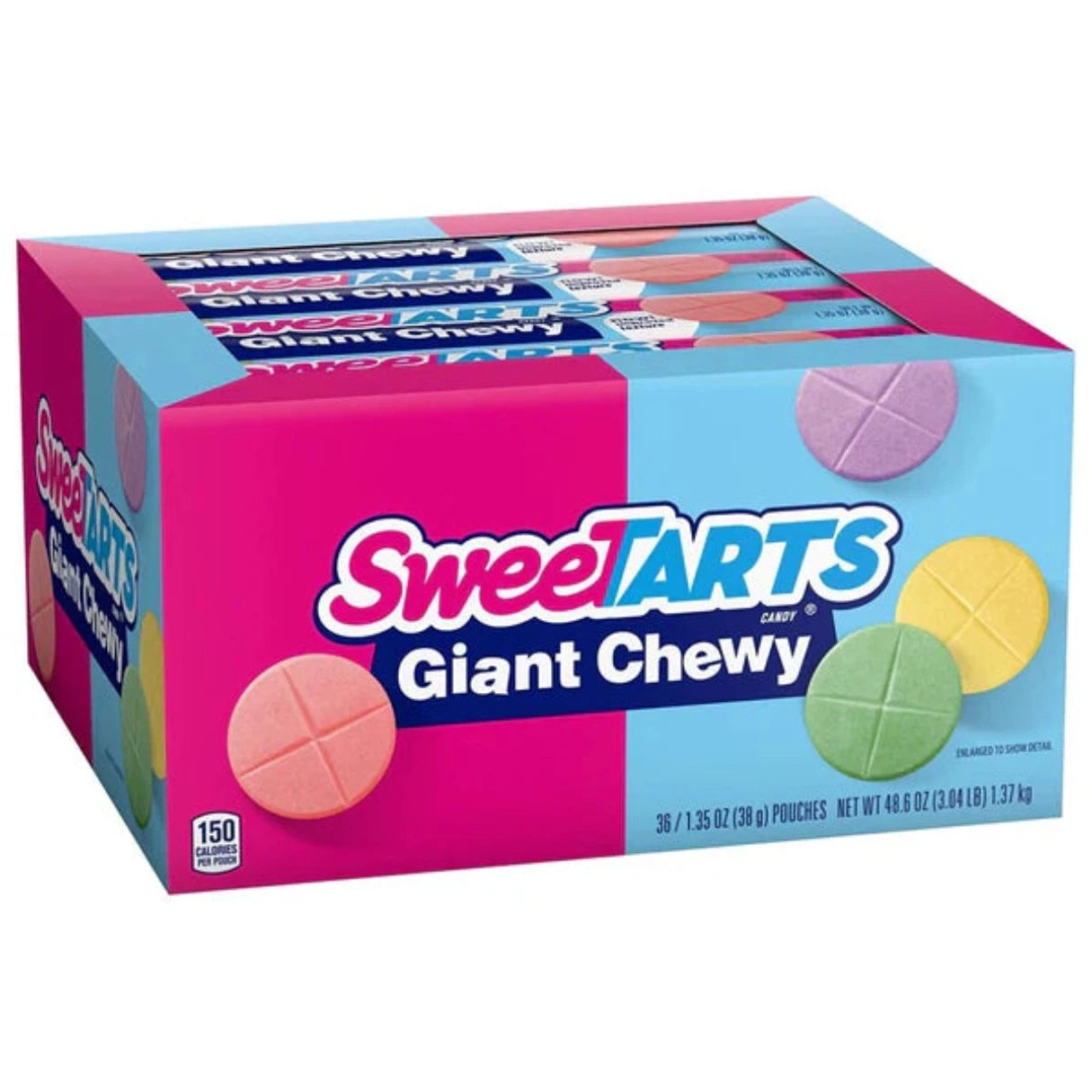 Wonka Giant Chewy Sweetarts 1.5oz - 36ct