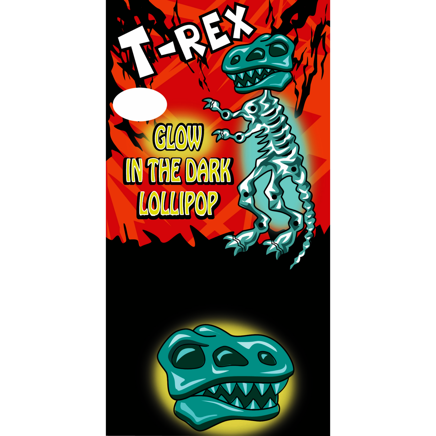 Glow in the Dark Dinosaur Lollipop 300ct