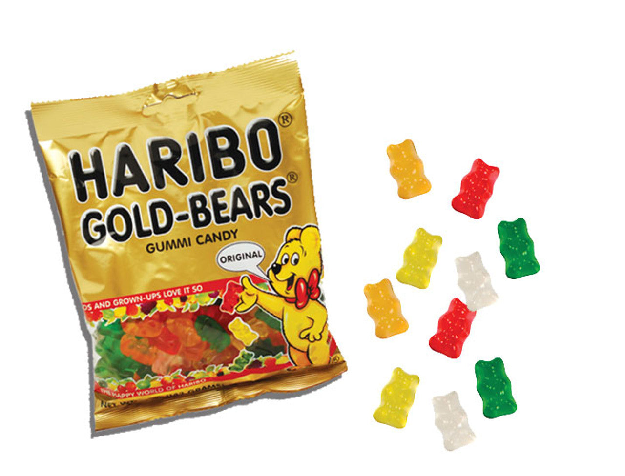 Haribo Gold Bears Gummi Candy 5oz - 12ct – I Got Your Candy