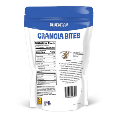 Granola Bites Crazy Monkey Baking Blueberry 7.5oz - 6ct