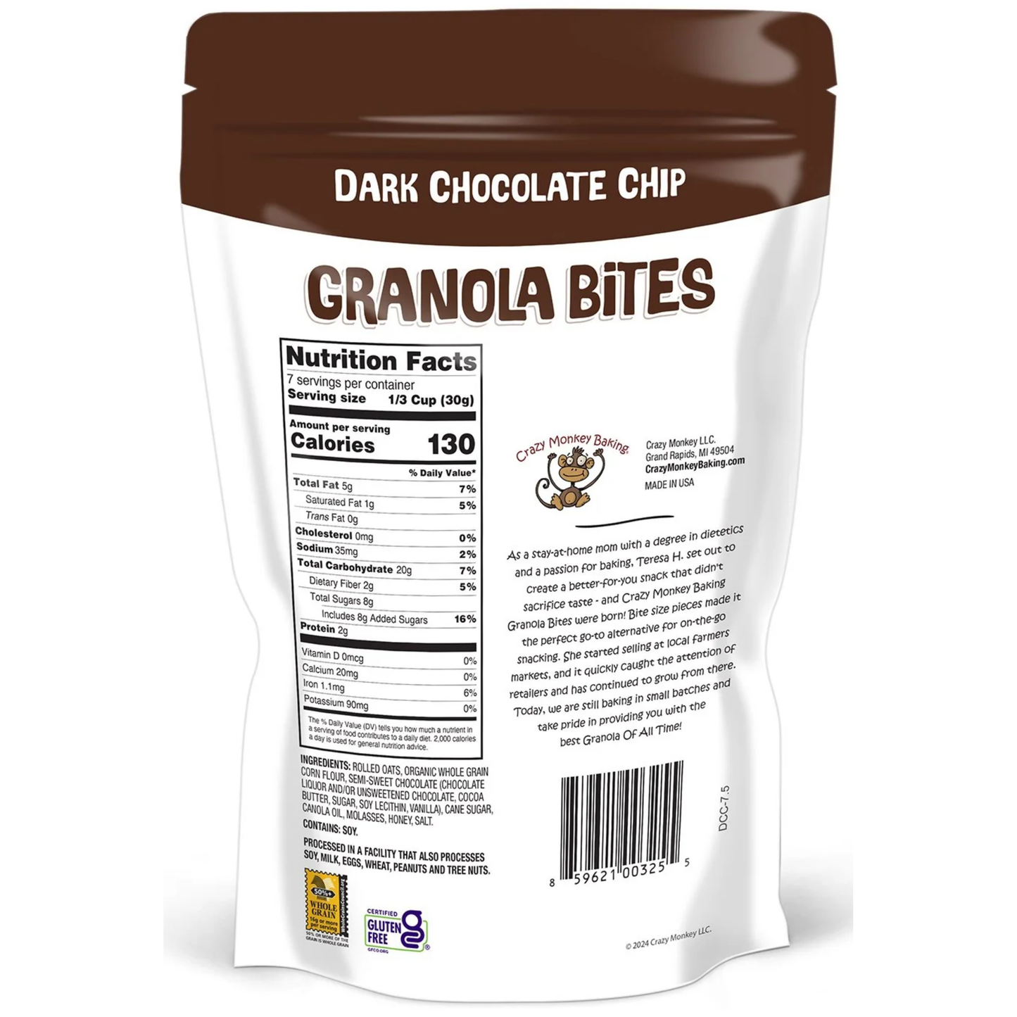 Granola Bites Dark Chocolate Chip 7.5oz 6ct