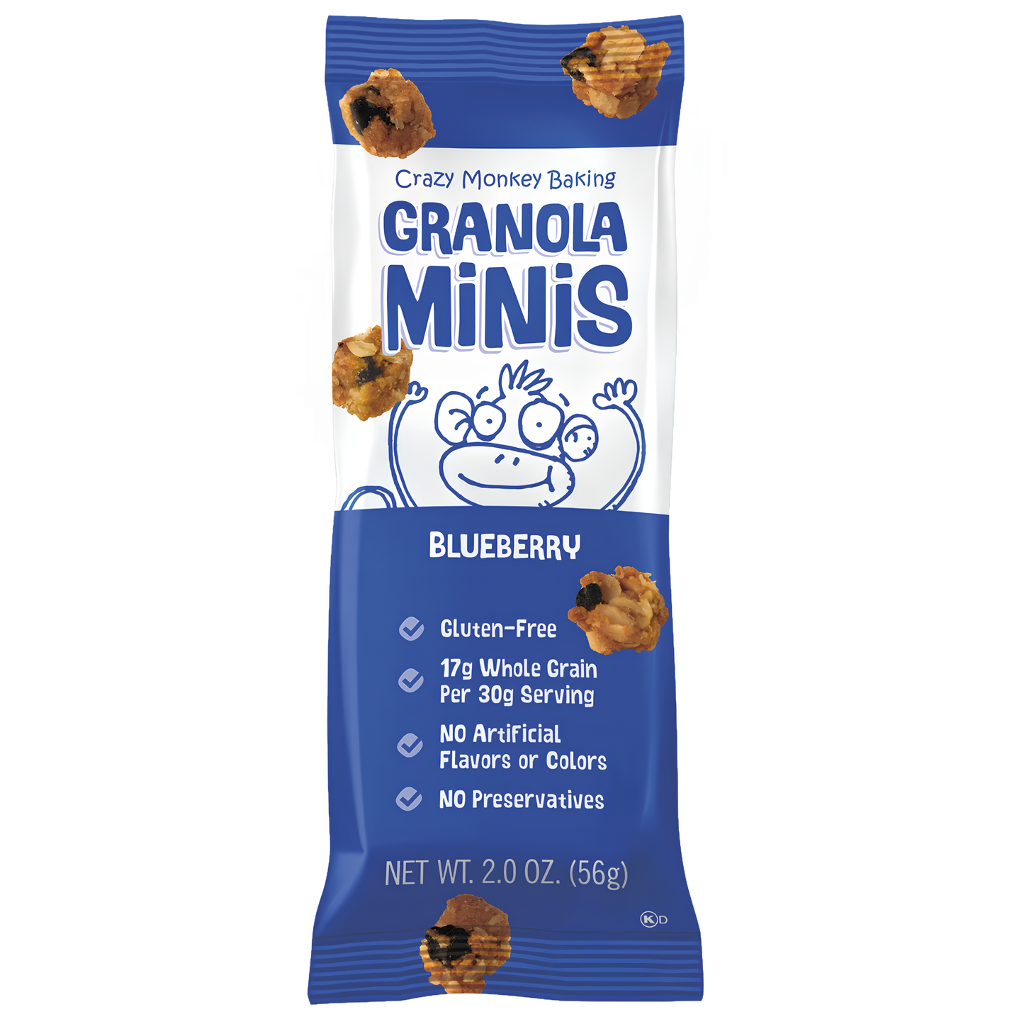 Granola Minis Blueberry Snacks 2oz 48ct