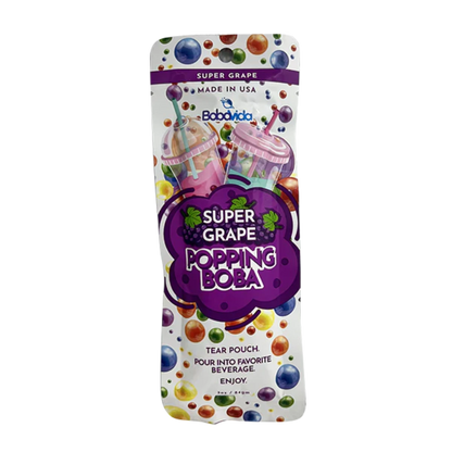 BobaVida Popping Boba Super Grape 3oz -10ct