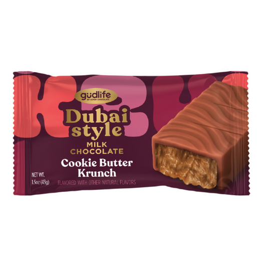 Gudlife Dubai Milk Chocolate Cookie Butter Bites Size 1.5oz - 48ct