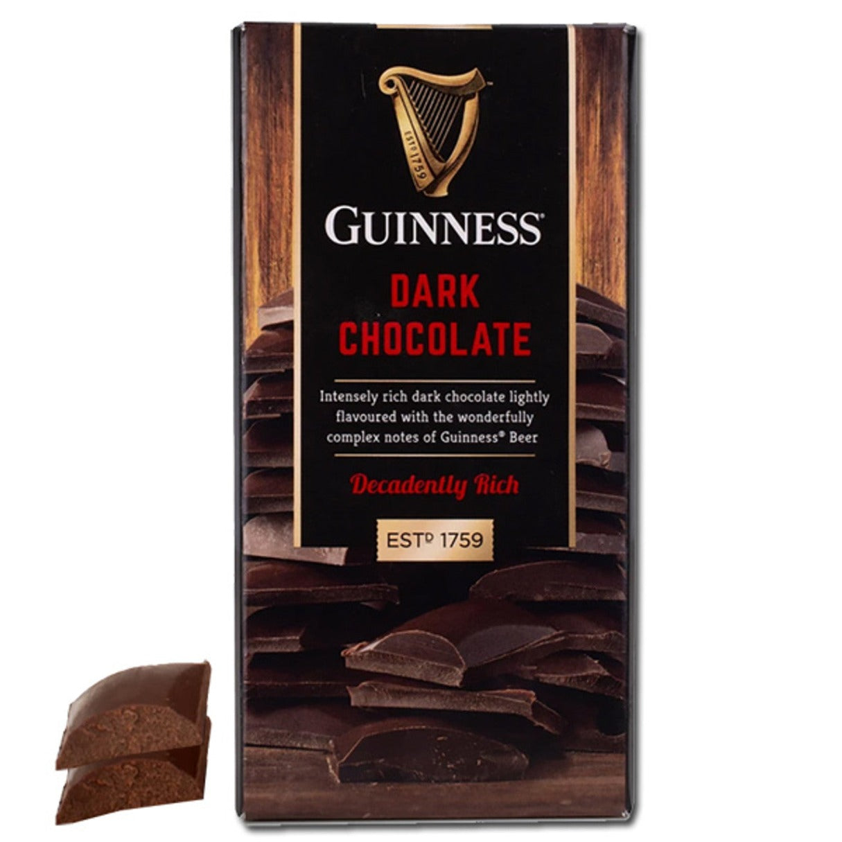 Guinness Dark Chocolate Bar 3.1oz (UK) - 12ct