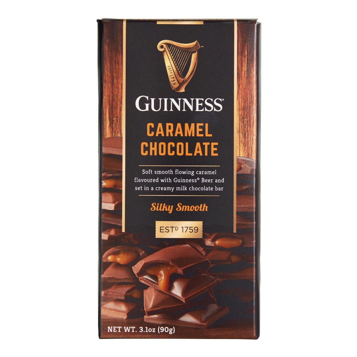 Guinness Milk Chocolate Caramel Bar 3.1oz (UK) - 12ct