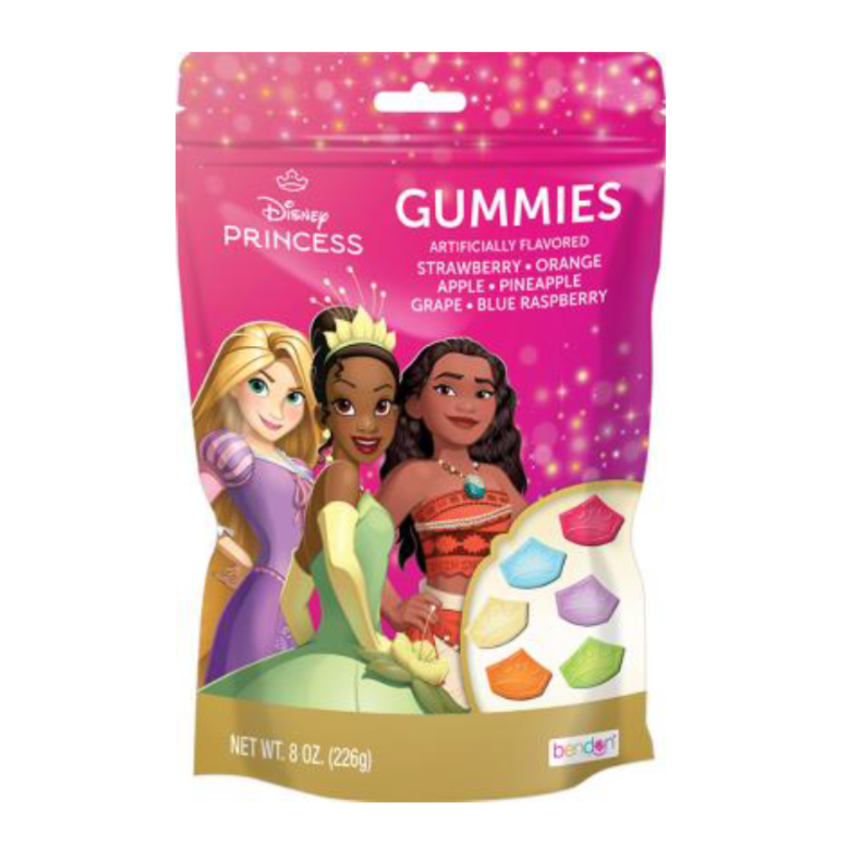 Disney Princess Gummies Peg Bag 8oz - 12ct
