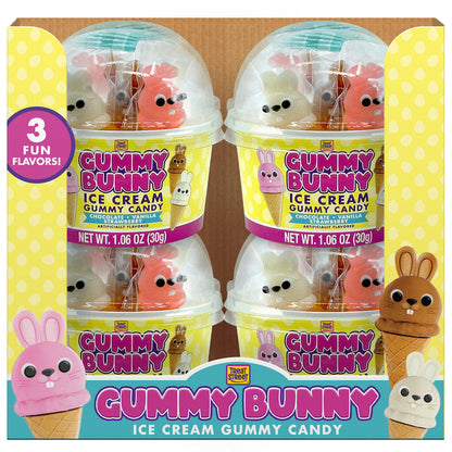 Easter Gummy Bunny Ice Cream Tub  1.06oz - 12ct