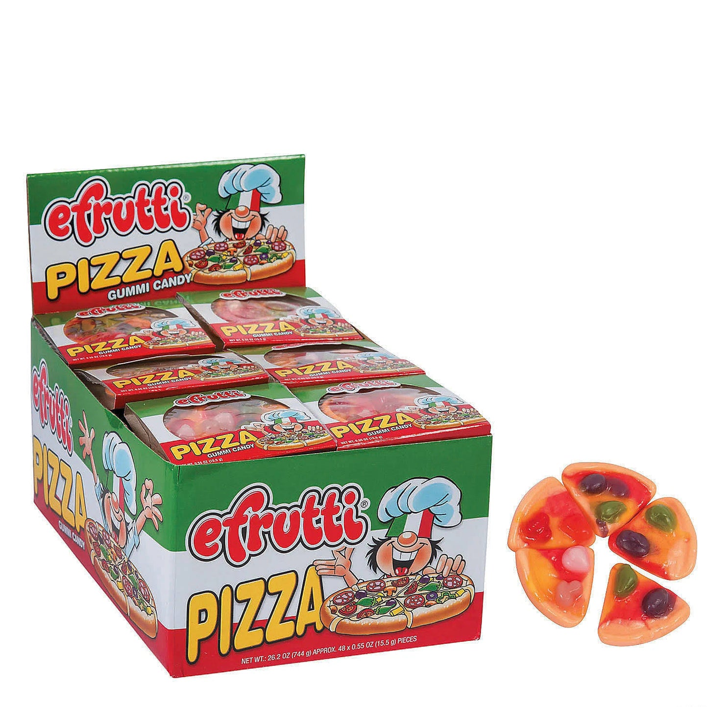 Efrutti Gummi Pizza .55oz -  48ct