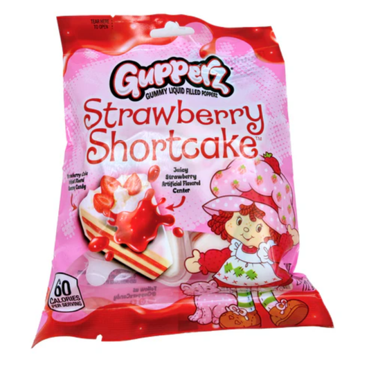 Gupperz Strawberry Shortcake Gummy Candy 2.54oz 12ct