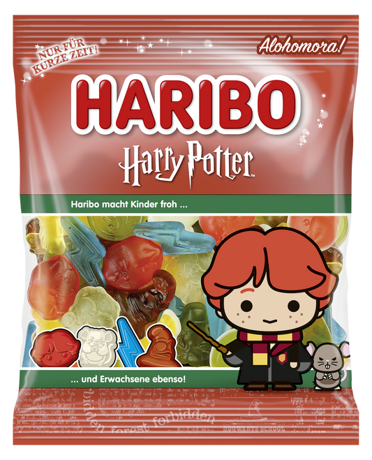 Haribo Harry Potter Ron Gummies Peg Bag 4oz - 12ct