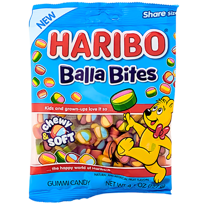 HARIBO Balla Bites Regular Gummy Candy 4.5oz 12ct