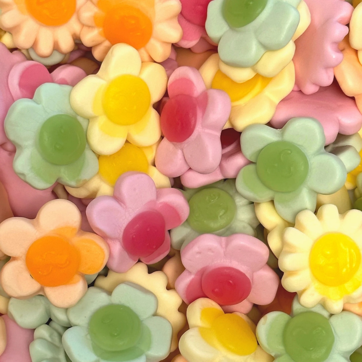 Swedish Happy Flowers Foamy Gummy Candy Bulk Bag 5.50lb