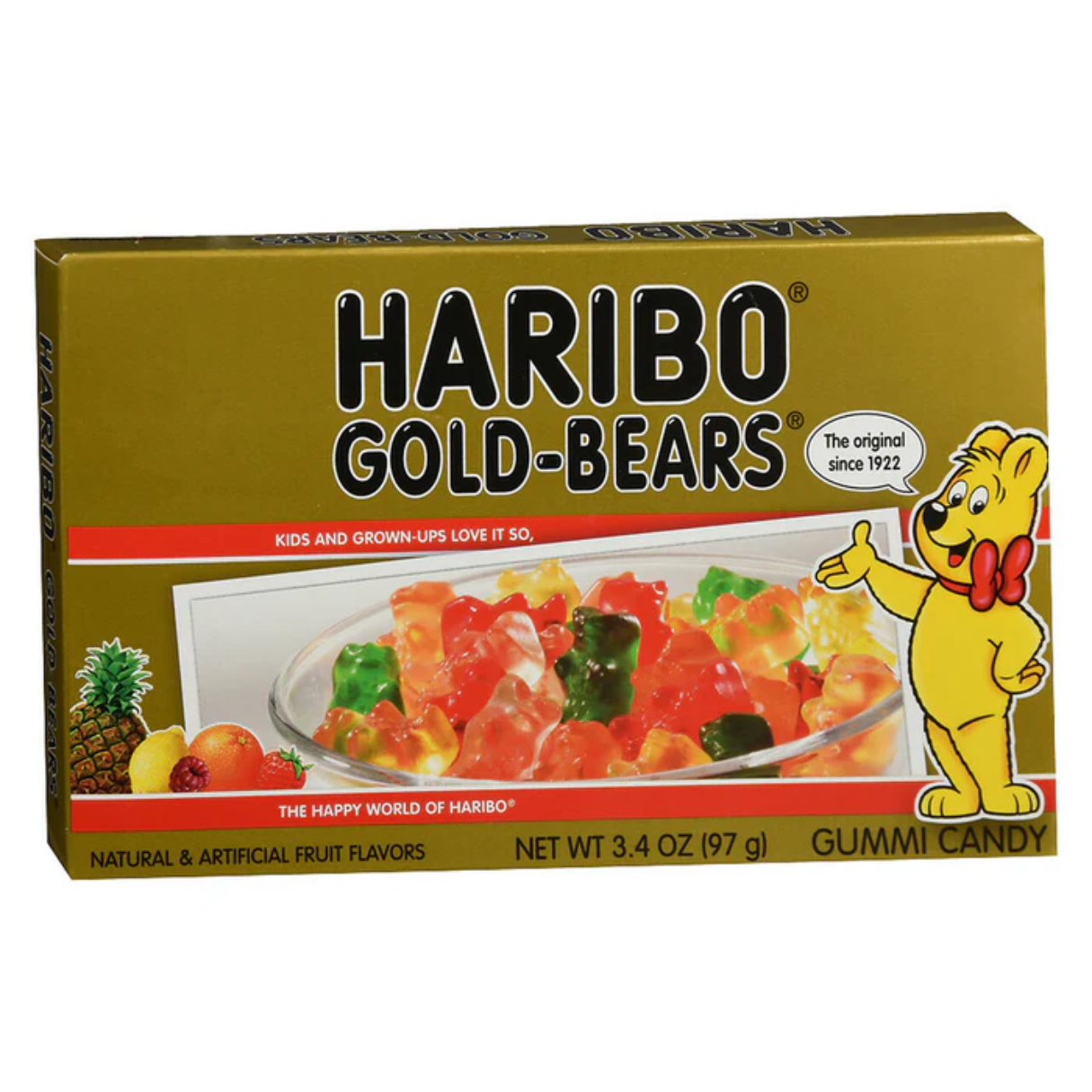 Haribo Gold Bear Theater Box 3.4oz - 12ct