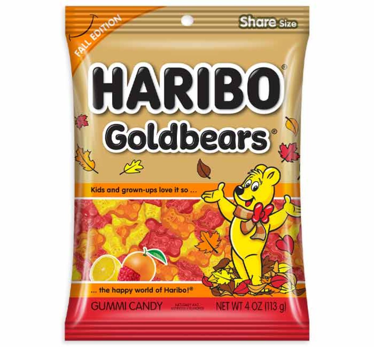 Haribo Goldbears Fall Edition Peg Bag 4oz - 12ct – I Got Your Candy