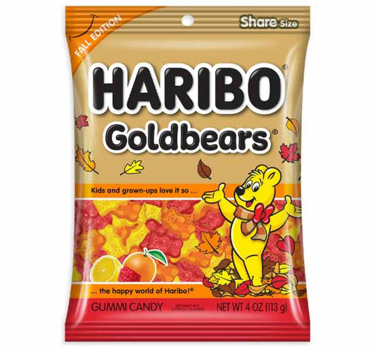 Haribo Goldbears Fall Edition Peg Bag 4oz - 12ct