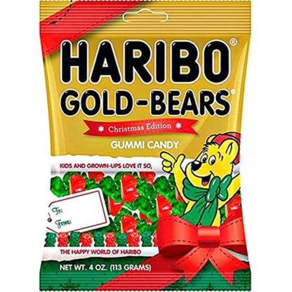 Haribo Gummi Christmas Bears 4oz - 12ct