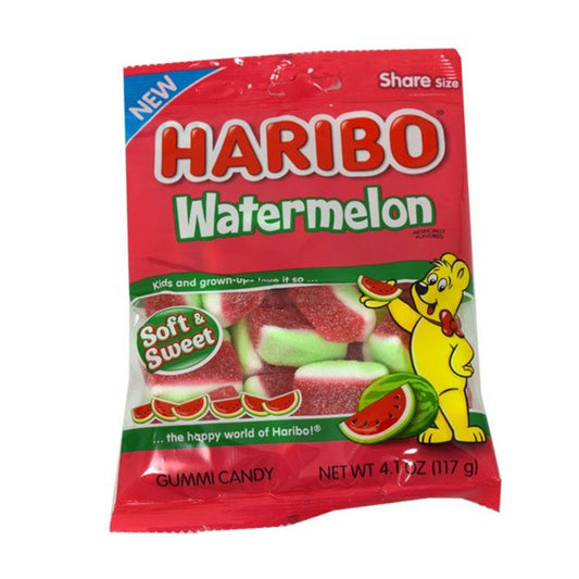 Haribo Soft Watermelon Gummi Candy 4.1oz - 12ct