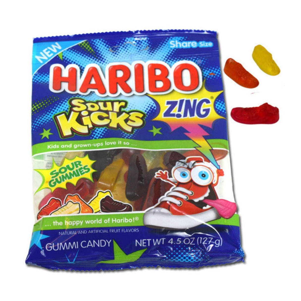 Haribo Sour Kicks Gummi Candy 4.5oz - 12ct – I Got Your Candy