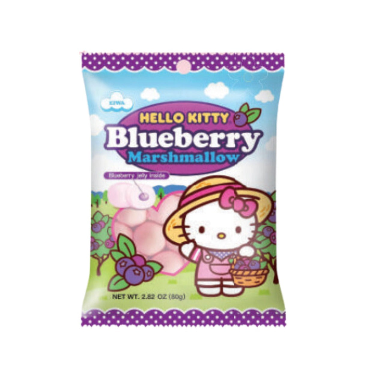Hello Kitty Blueberry Marshmallows 3.1oz - 12ct