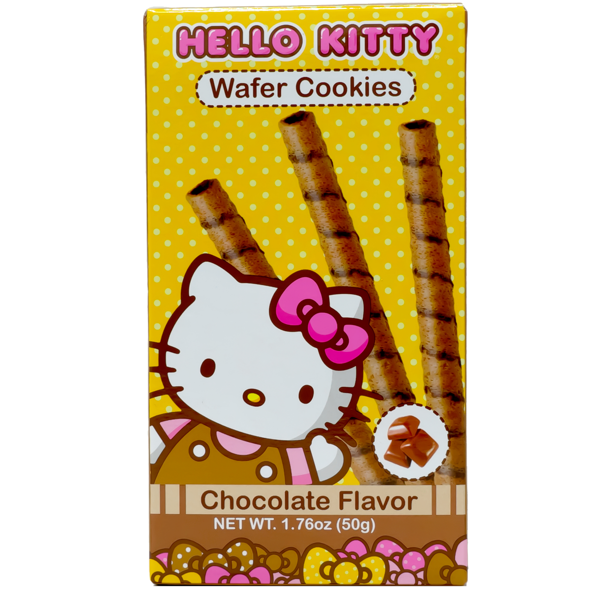 Hello Kitty Wafer Cookies Chocolate Flavor 1.76oz 48ct
