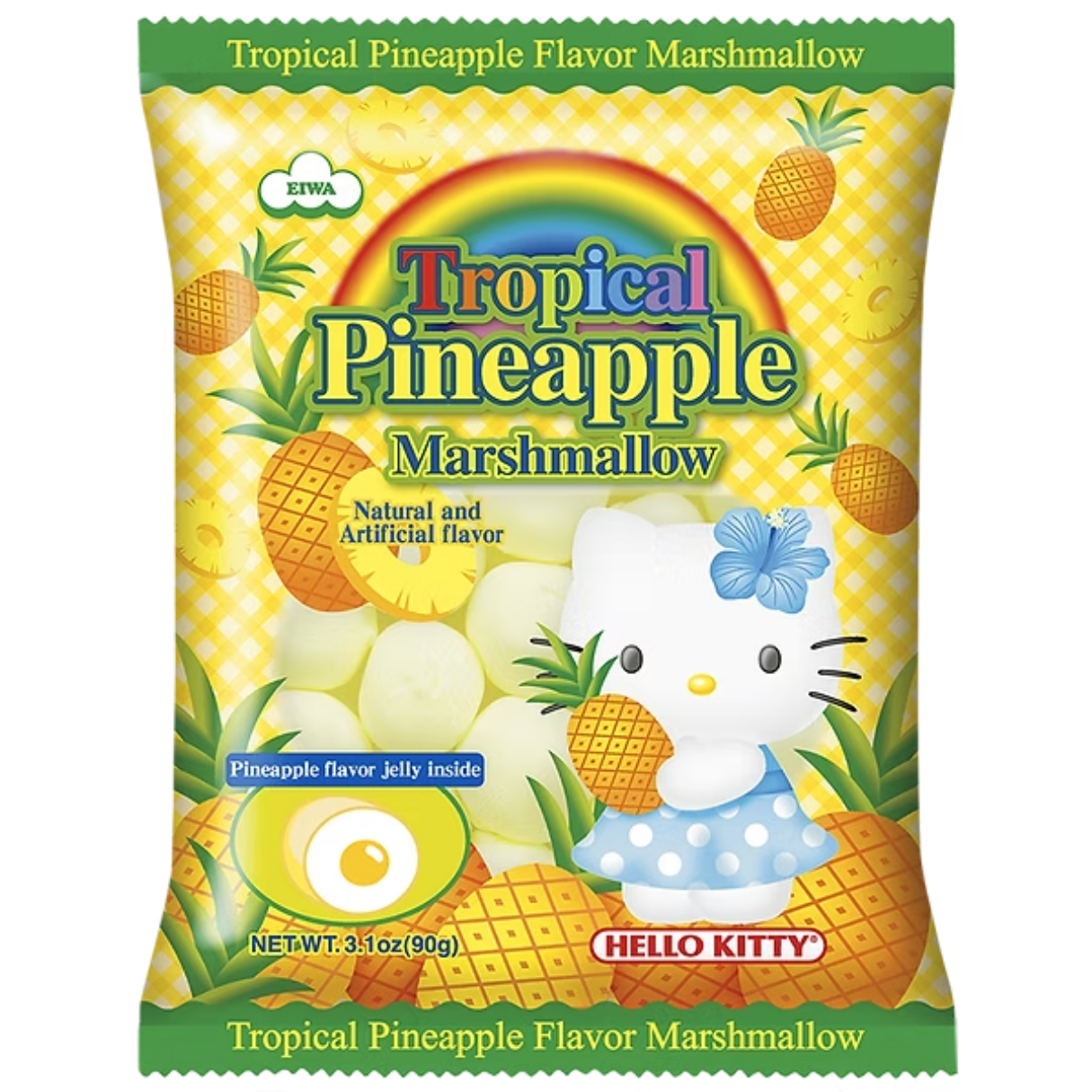 Hello Kitty Pineapple Marshmallows 3.1oz - 12ct