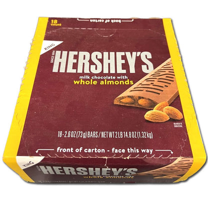 Hershey's Milk Chocolate King with Almonds 2.6oz - 18ct