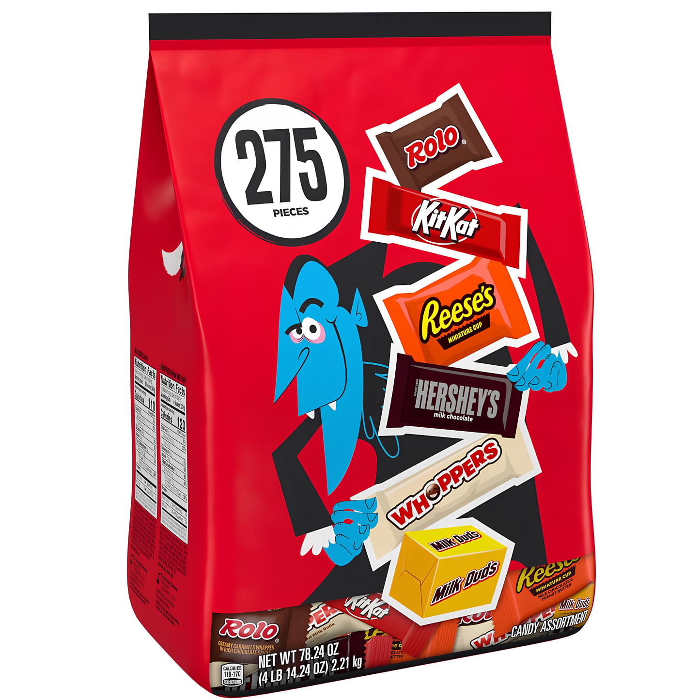 Hershey's Assorted Chocolate Bulk 78.24oz 275ct